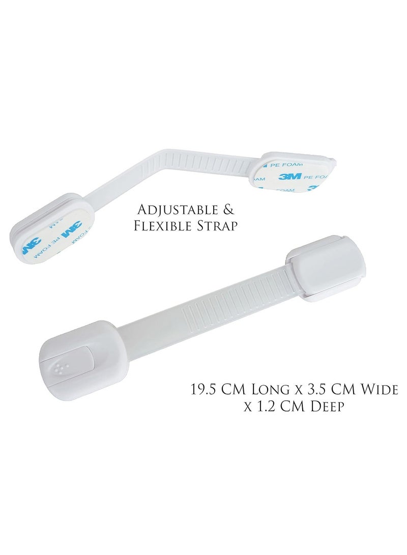 6-Piece Baby Safety Locks With Adjustable Strap and Latch System - Image 5
