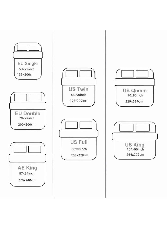 طقم مفروشات بنمط إبداعي من ثلاث قطع مع ملاءات بوليستر ناعمة من الألياف الدقيقة ، بما في ذلك غطاء لحاف وغطاء وسادة (غطاء لحاف مقاس 150 سم × 200 سم) - Image 3