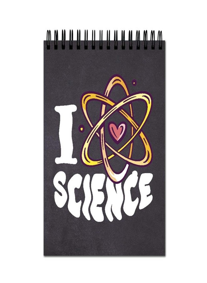VPRINT QUALITY Vprint Science Loves Spiral Wiro Unruled Blank Pages Notebook Diary Journal Drawing Book Size-A4(8X11 Inches) (Science Loves) - Image 1