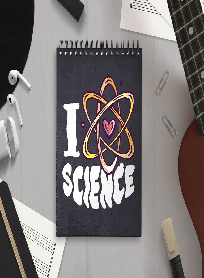 VPRINT QUALITY Vprint Science Loves Spiral Wiro Unruled Blank Pages Notebook Diary Journal Drawing Book Size-A4(8X11 Inches) (Science Loves) - Image 3
