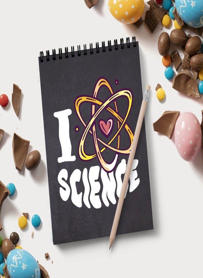 VPRINT QUALITY Vprint Science Loves Spiral Wiro Unruled Blank Pages Notebook Diary Journal Drawing Book Size-A4(8X11 Inches) (Science Loves) - Image 2