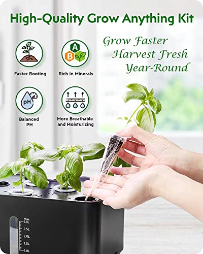 GARDENCUBE 160pcs Hydroponic Pods Kit Grow Anything Kit with 40 Grow Sponges, 40 Grow Baskets, 40 Grow Domes, 40 Pod Labels - Compatible with Hydroponics Supplies from All Brands - Image 2
