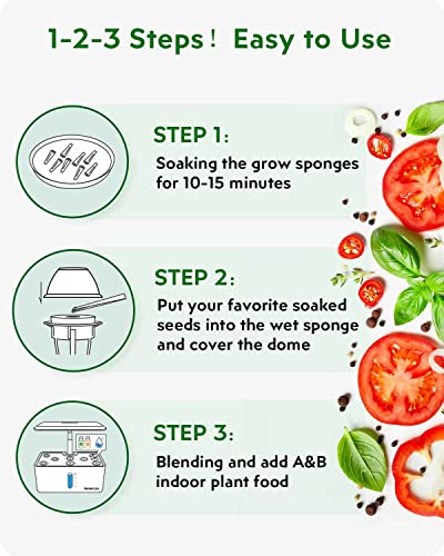 GARDENCUBE 160pcs Hydroponic Pods Kit Grow Anything Kit with 40 Grow Sponges, 40 Grow Baskets, 40 Grow Domes, 40 Pod Labels - Compatible with Hydroponics Supplies from All Brands - Image 4