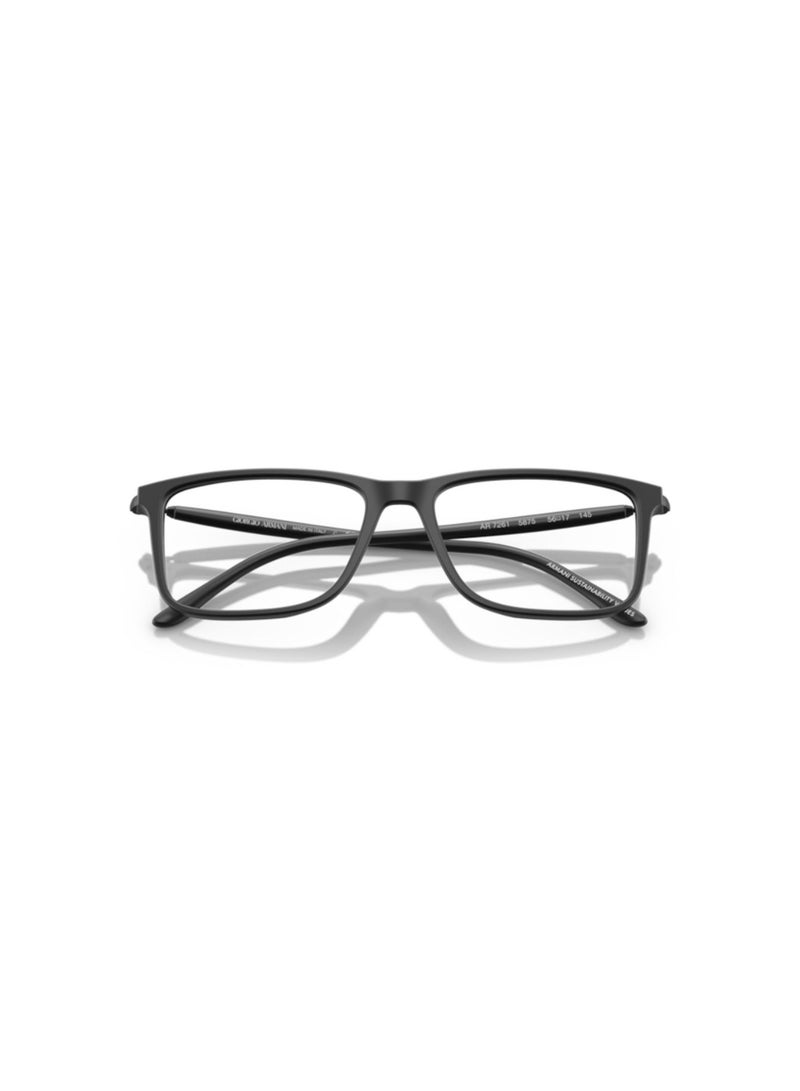GIORGIO ARMANI Giorgio Armani Man Rectangular  Eyeglasses- Ar 7261 - Lense Size:54Mm - Matte Black - Image 5