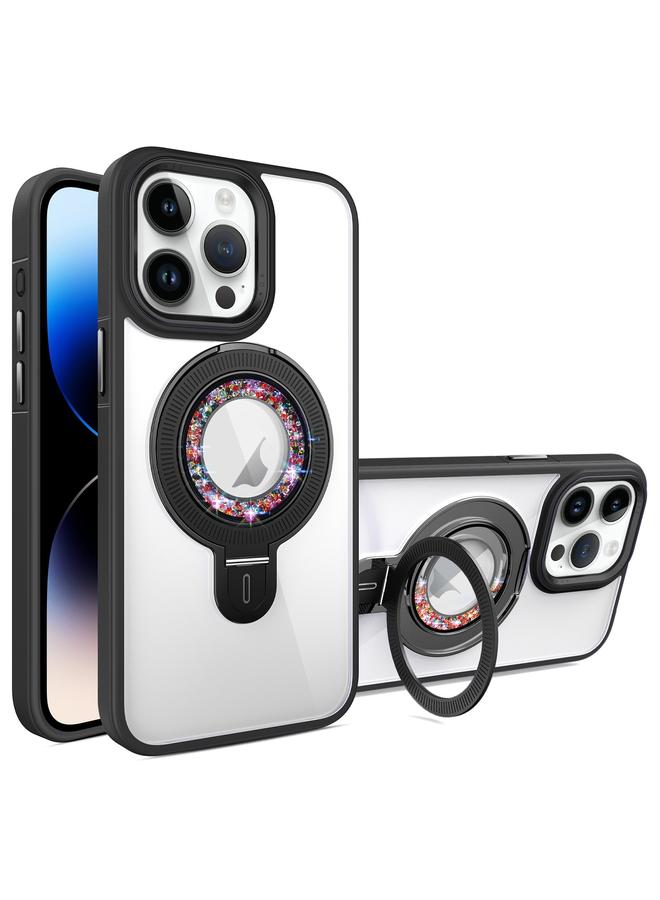 S-TOP Case For iPhone 14 Pro MagSafe Flip Holder Full Coverage TPU+PC Clear Phone Case - Image 1