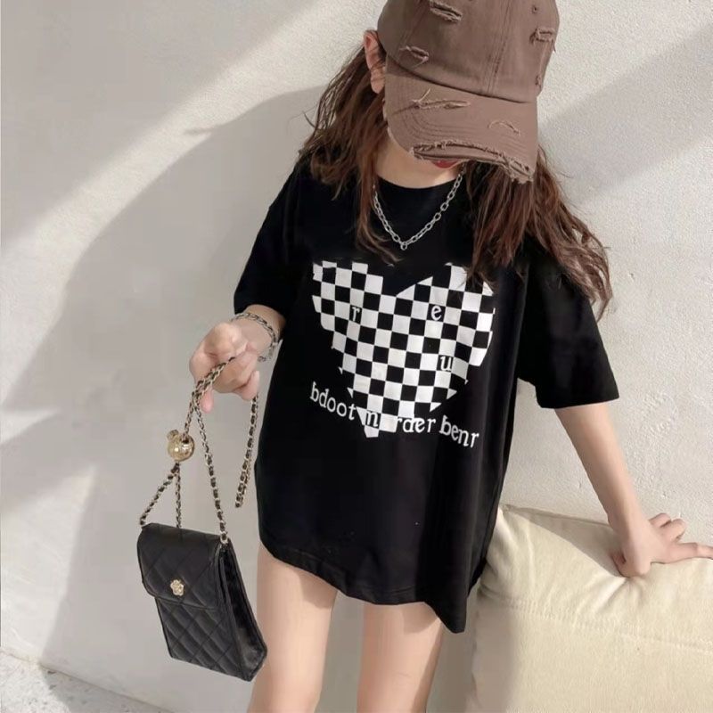 Girls' Summer Printed Short-Sleeved T-Shirt 2023 New Style Stylish Trendy T-Shirt Children'S Summer Loose Half-Sleeved T-Shirt - Image 5
