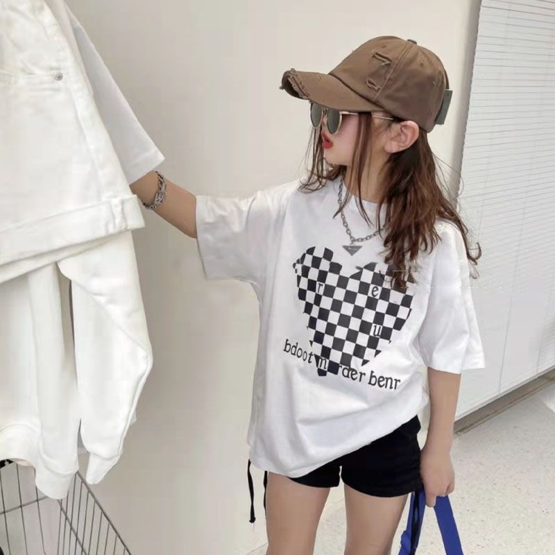 Girls' Summer Printed Short-Sleeved T-Shirt 2023 New Style Stylish Trendy T-Shirt Children'S Summer Loose Half-Sleeved T-Shirt - Image 4