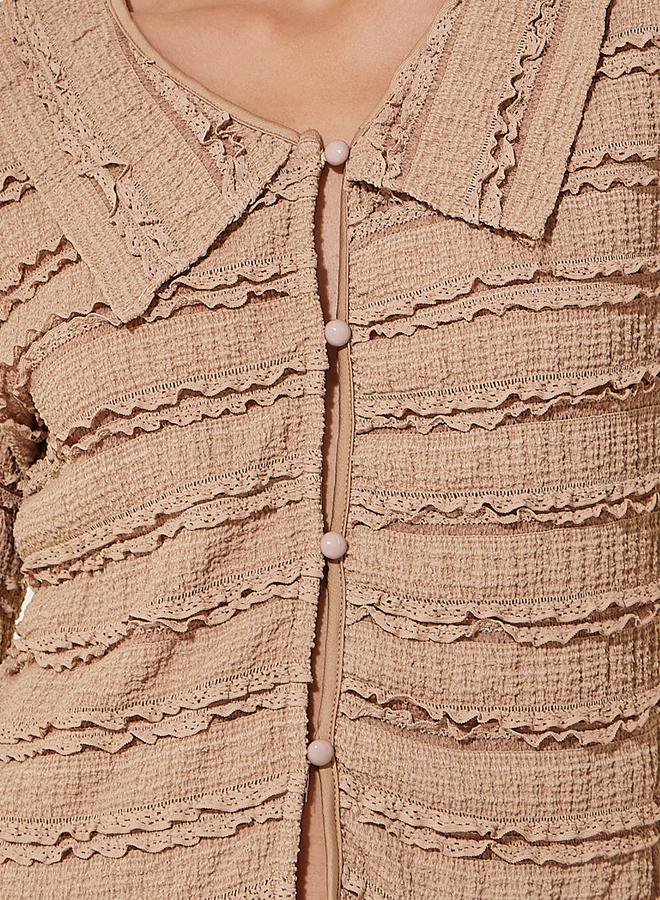 Take Two Textured Long Sleeve Regular Fit Shirt - Image 3