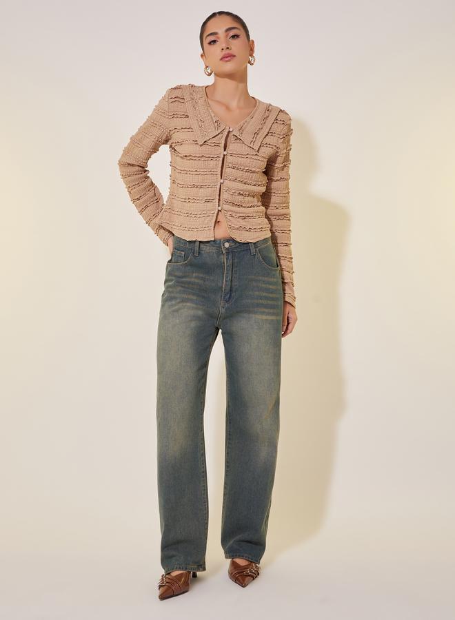 Take Two Textured Long Sleeve Regular Fit Shirt - Image 2