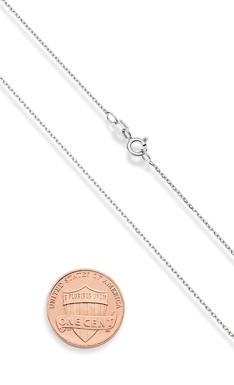 Miabella Italian 925 Sterling Silver or 18K Gold Plated Small Cross Pendant Necklace for Women on 18 Inch Chain, Made in Italy (sterling silver) - Image 4