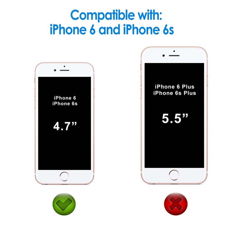 JETech Screen Protector for iPhone 6 and iPhone 6s, 4.7-Inch, Tempered Glass Film, 2-Pack - Image 2
