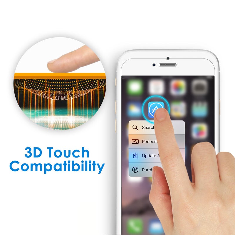 JETech Screen Protector for iPhone 6 and iPhone 6s, 4.7-Inch, Tempered Glass Film, 2-Pack - Image 4