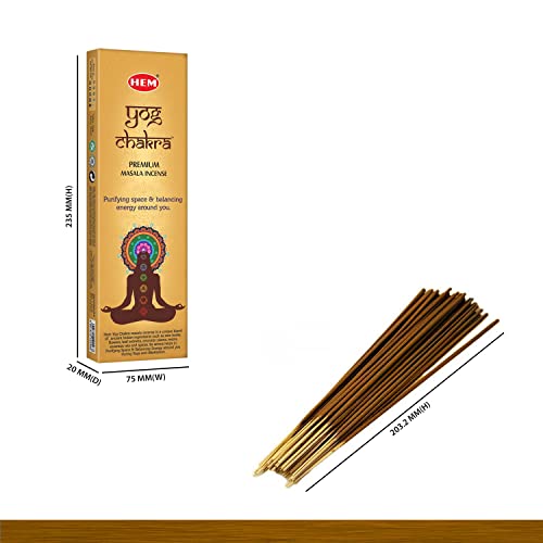 Hem YOG Chakra Incense Sticks – Pack of 3 (50g Each) | Premium Masala Agarbatti for Meditation, Pooja, and Home Fragrance | Long-Lasting Aroma | Natural Incense for Stress Relief & Spiritual Vibes - Image 2
