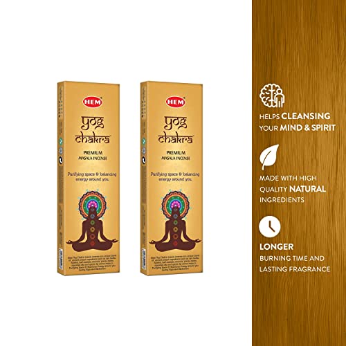 Hem YOG Chakra Incense Sticks – Pack of 3 (50g Each) | Premium Masala Agarbatti for Meditation, Pooja, and Home Fragrance | Long-Lasting Aroma | Natural Incense for Stress Relief & Spiritual Vibes - Image 5