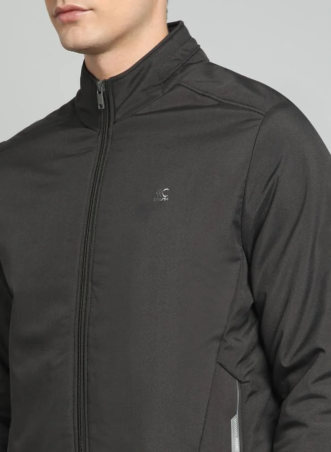 Fort Collins Fort Zipper High Neck Lightweight Jacket by Styli