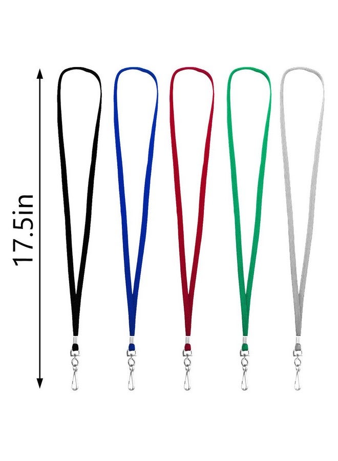 Beebel Lanyards 100 Pack Purple Lanyards With Swivel Hook Clips For Id Name Badge Holder (Purple, 100 Pack) - Image 2