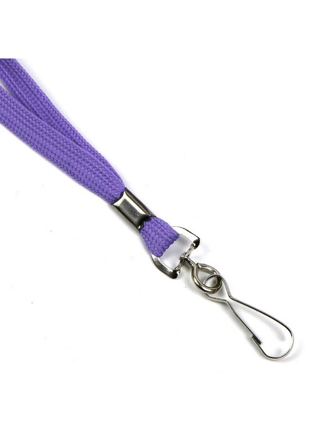Beebel Lanyards 100 Pack Purple Lanyards With Swivel Hook Clips For Id Name Badge Holder (Purple, 100 Pack) - Image 3