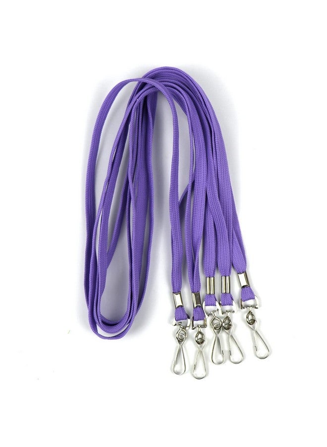 Beebel Lanyards 100 Pack Purple Lanyards With Swivel Hook Clips For Id Name Badge Holder (Purple, 100 Pack) - Image 5