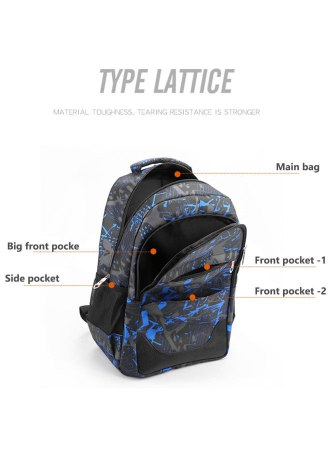 جيجيرو 3 قطع حقائب مدرسية، حقيبة ظهر مدرسية للأطفال، حقائب مدرسية للمراهقين، حقيبة ظهر ذات سعة كبيرة، حقائب ظهر مقاومة للماء، حقيبة مدرسية 3 في 1، حقيبة غداء ومقلمة - Image 5