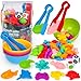 kizh Sorting Colors Sea Animals Counting Toys with Matching Sorting Cups and Game Dices Color Classification and Sensory Training Preschool Educational Learning Toys for Toddlers Kids Girls Boys Ages 3 - Image 2