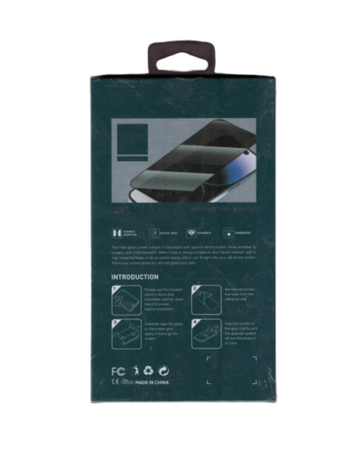 28-Degree Privacy Screen Protector for iPhone 16 Pro Max - Tempered Glass with Full Protection and Anti-Scratch - Image 3