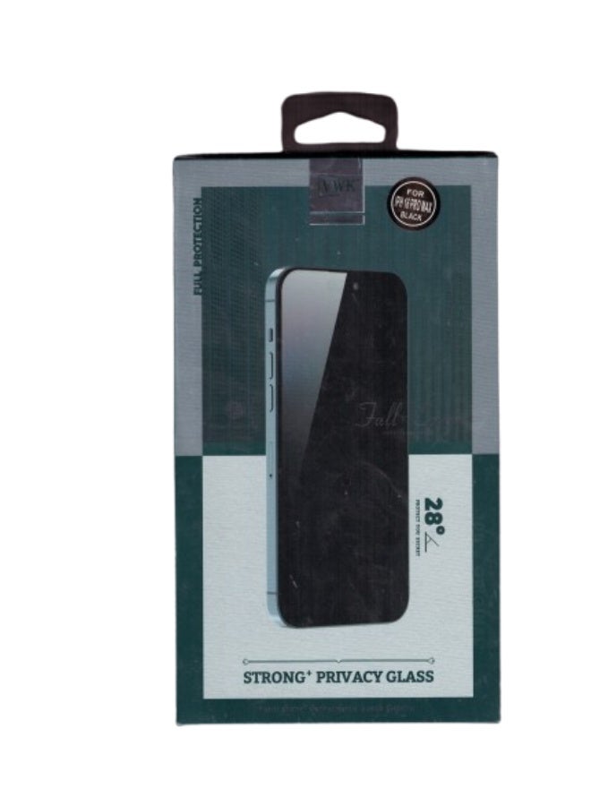 28-Degree Privacy Screen Protector for iPhone 16 Pro Max - Tempered Glass with Full Protection and Anti-Scratch - Image 2