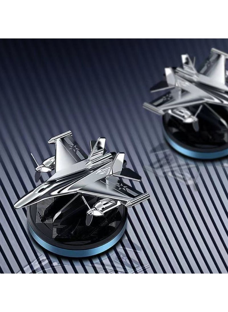 سيارة الهواء المعطر بالطاقة الشمسية السيارات تدوير سيارة العطور هليكوبتر الناشر الديكور - Image 2