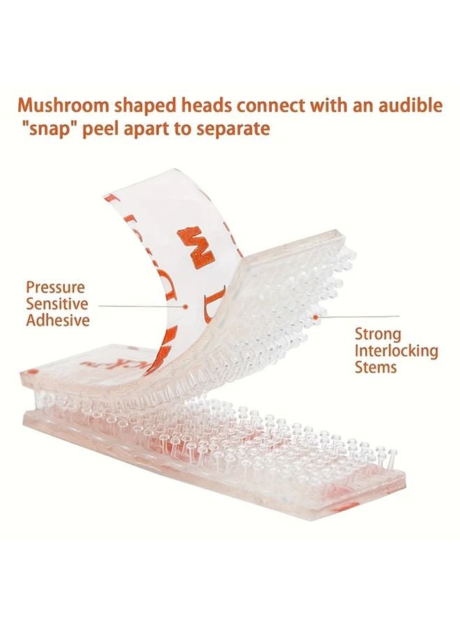 12 Packs Industrial Grade Double Locking Mushroom Hook Loop Adhesive Strong Fixing - Image 3