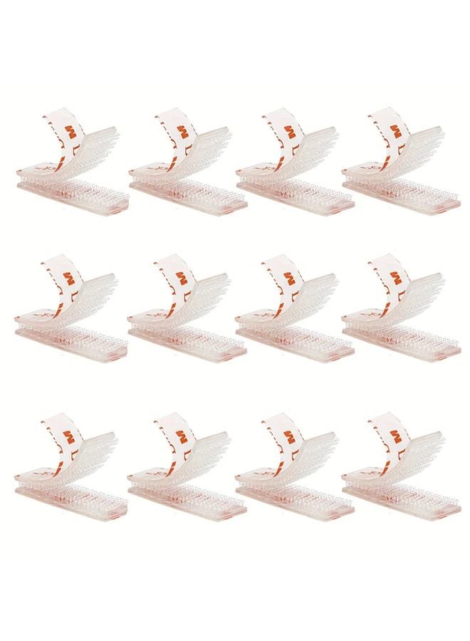 12 Packs Industrial Grade Double Locking Mushroom Hook Loop Adhesive Strong Fixing - Image 1
