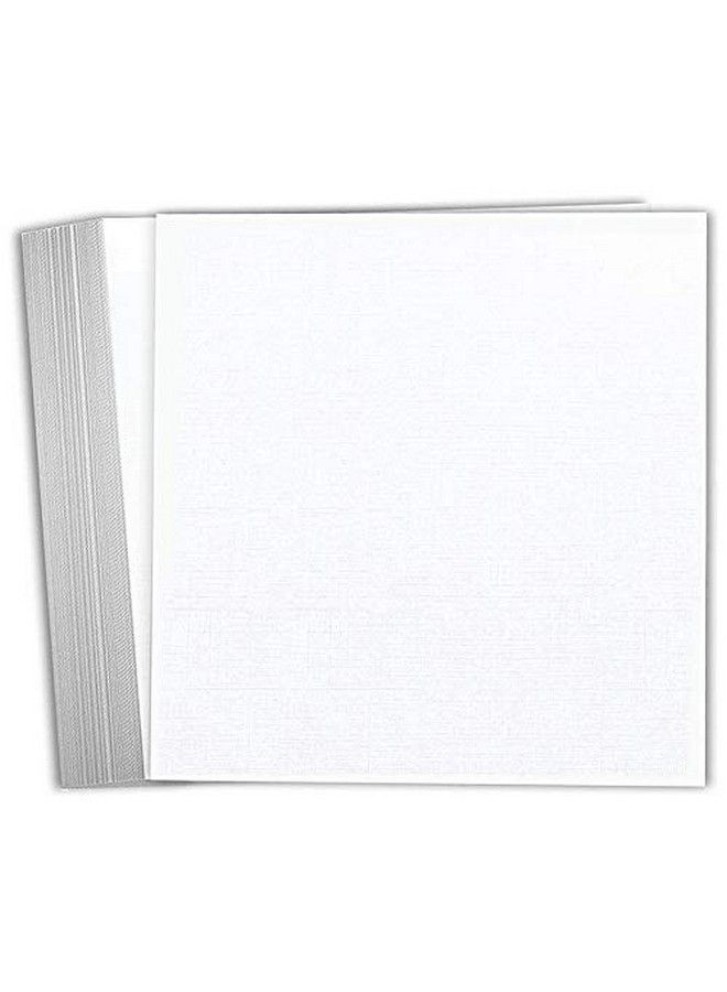 Hamilco ورق كرتون لاصق أبيض 12X12 وزن ثقيل 100 رطل 25 عبوة - Image 2