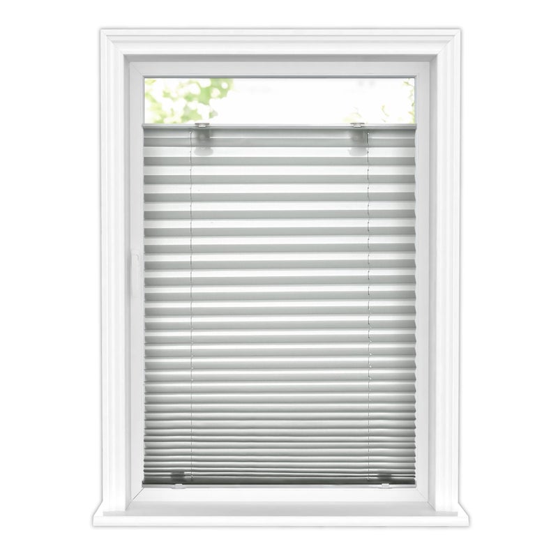 LazBlinds LazBlinds ToolFree Cordless Pleated Shades with Suction Cups Light Filtering Top Down Bottom Up Pleated Blinds for Window Size 26 W x 64 H Anthracite