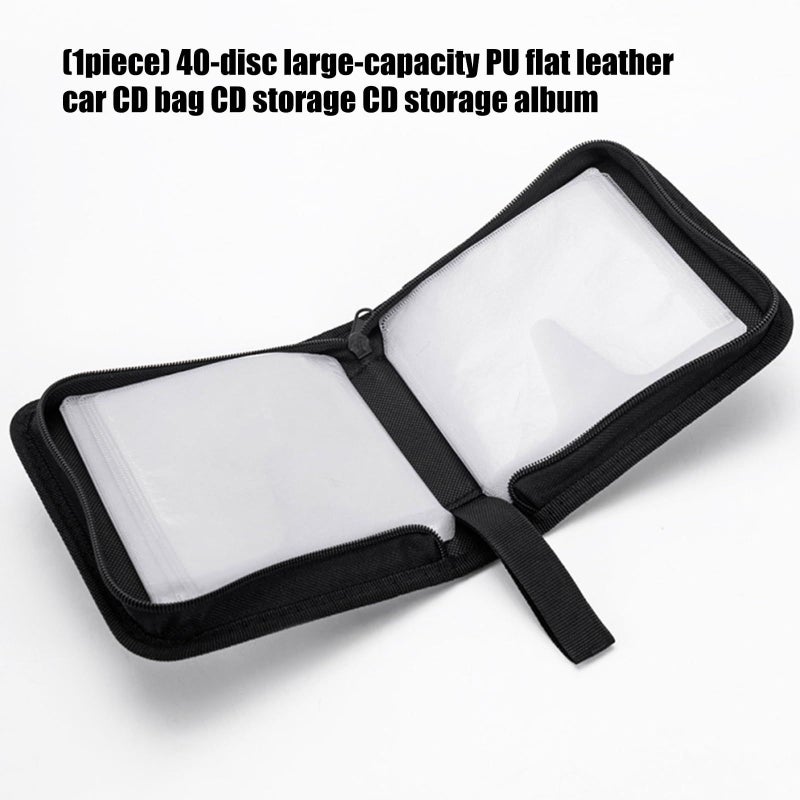 Heavy Duty PU Travel Case For 40 CDs With Anti Scratch Design Music Storage - Image 5