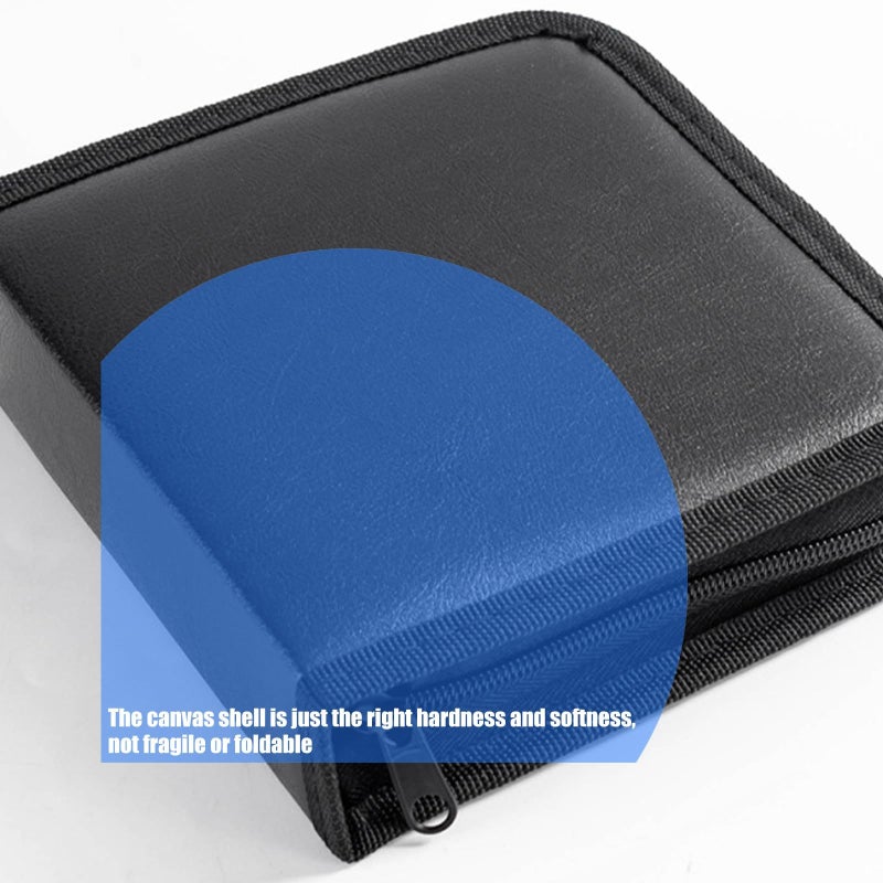 Heavy Duty PU Travel Case For 40 CDs With Anti Scratch Design Music Storage - Image 4