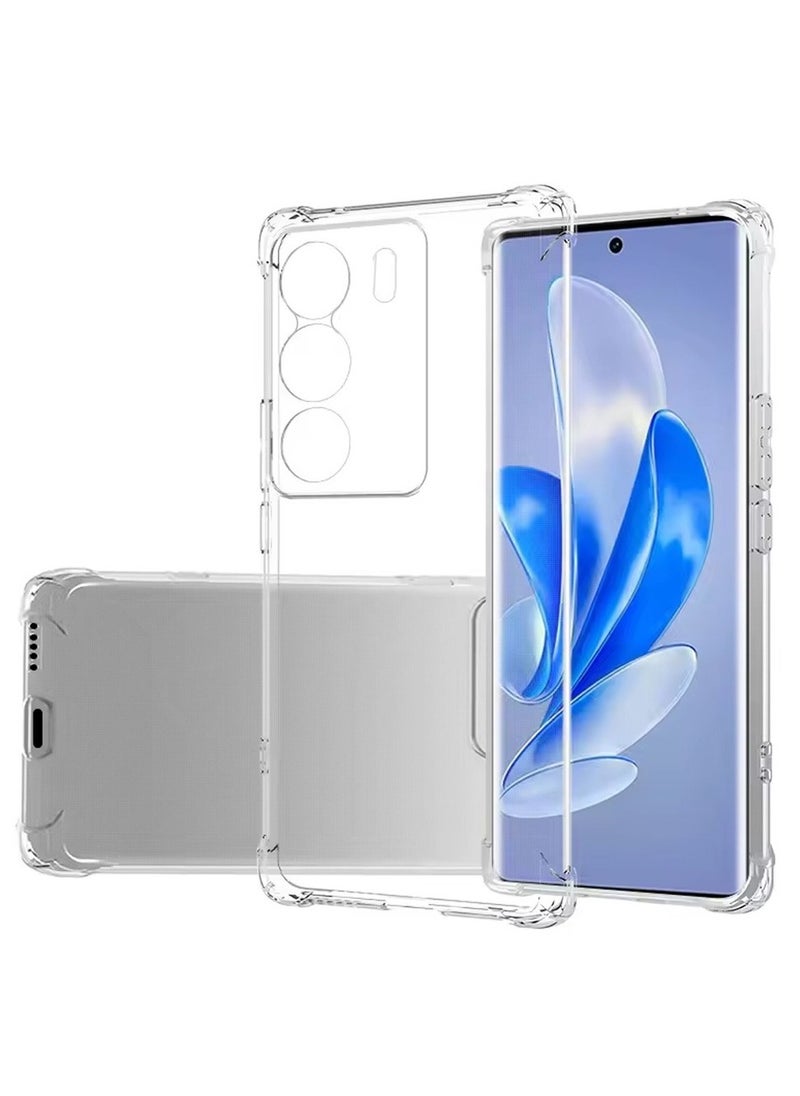 Techie - Vivo V29 / Vivo V29 Pro TPU Bumper Corner Case with Camera Lens Protection Transparent Protective Back Cover - Image 1