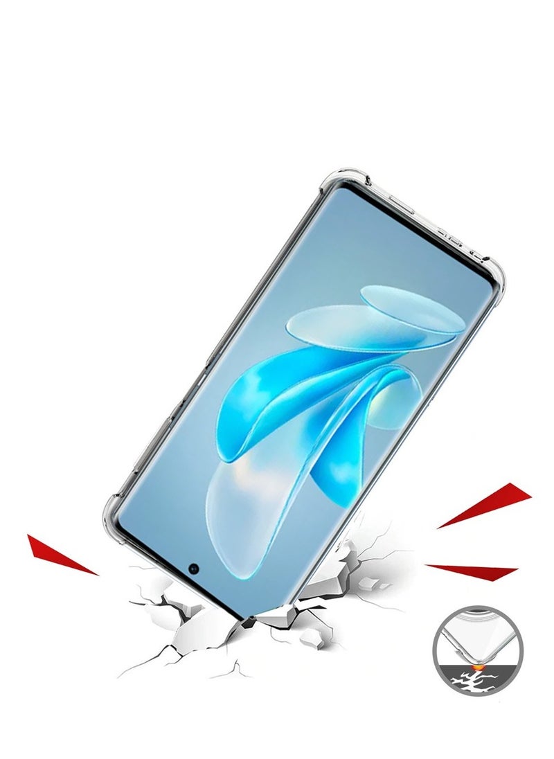 Techie - Vivo V29 / Vivo V29 Pro TPU Bumper Corner Case with Camera Lens Protection Transparent Protective Back Cover - Image 1