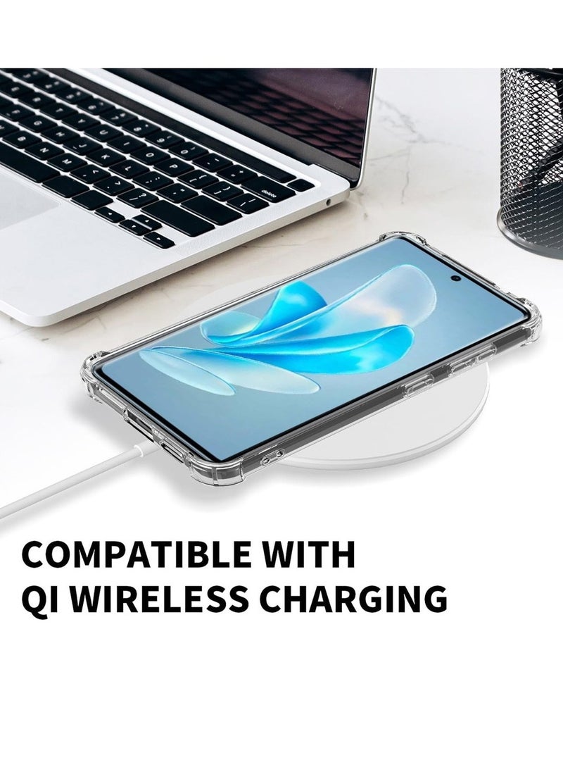 Techie - Vivo V29 / Vivo V29 Pro TPU Bumper Corner Case with Camera Lens Protection Transparent Protective Back Cover - Image 1