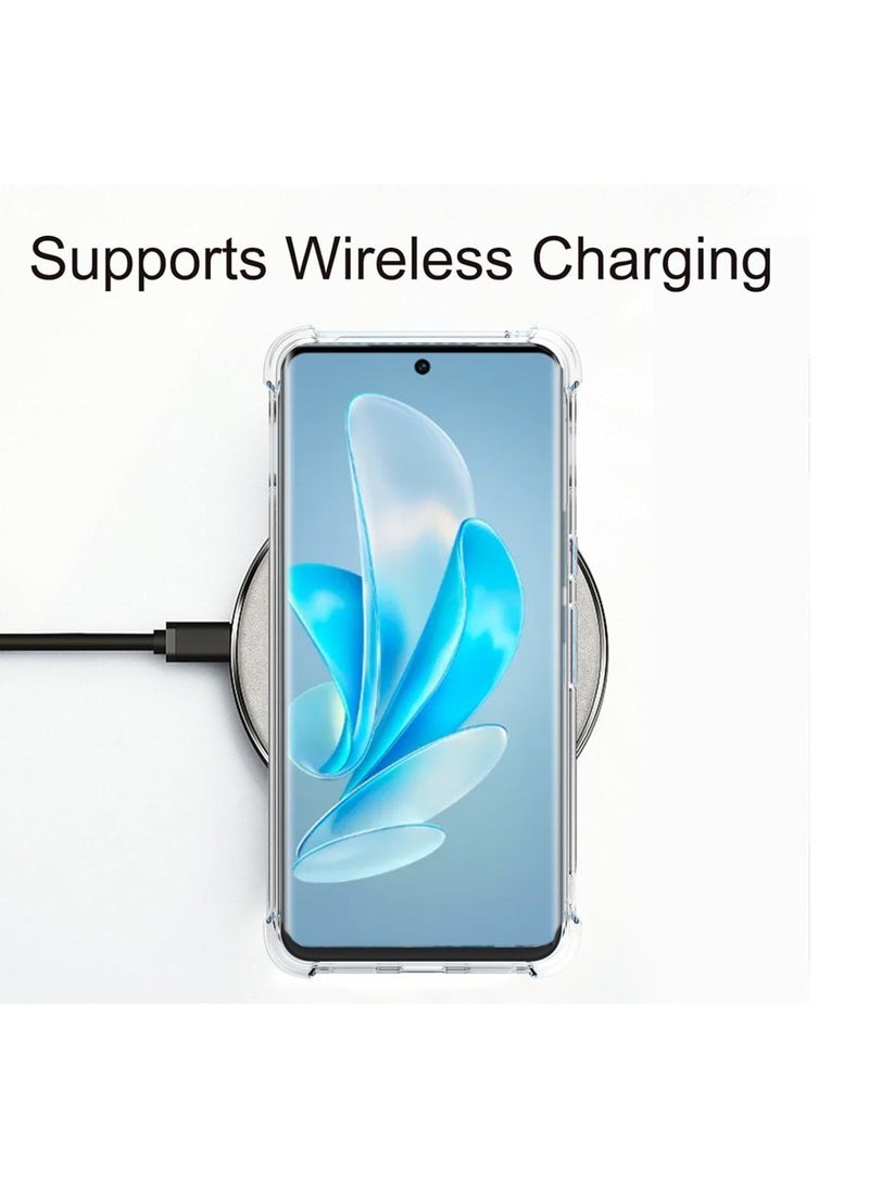 Techie - Vivo V29 / Vivo V29 Pro TPU Bumper Corner Case with Camera Lens Protection Transparent Protective Back Cover - Image 1