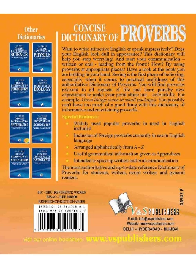 null - Concise Dictionary Of Proverbs (Pocket Size) - Image 1