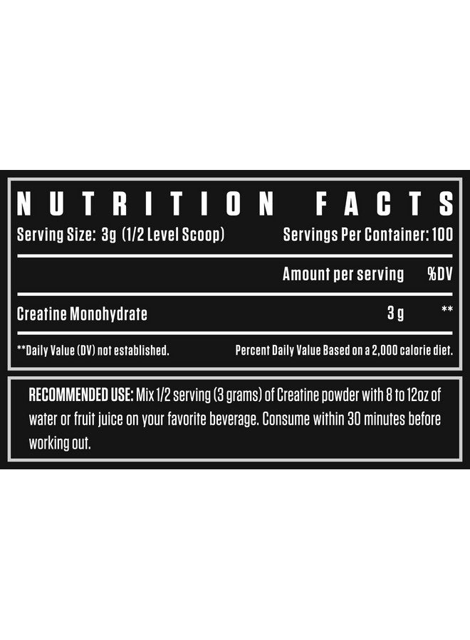 DEXTER JACKSON مسحوق كرياتين مونوهايدرات سلسلة ديكستر جاكسون السوداء - 300 جرام، 100 حصة | مجهرية لامتصاص معزز - Image 5