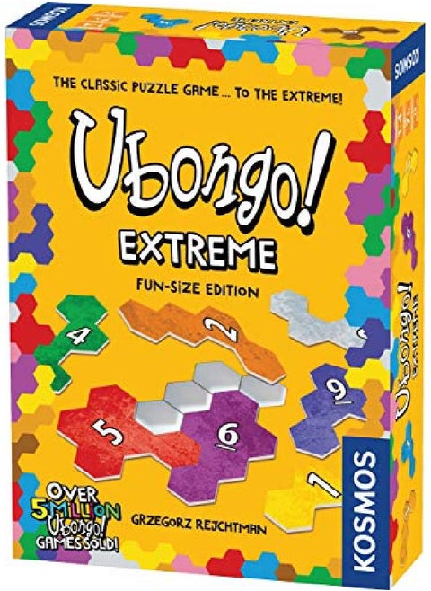 Ubongo Extreme Funsize Edition A Kosmos Game From ; Geometric Puzzle Game For Kids & Families ; For Ages 7+ Portable Format ; Encourages Spacial Recognition