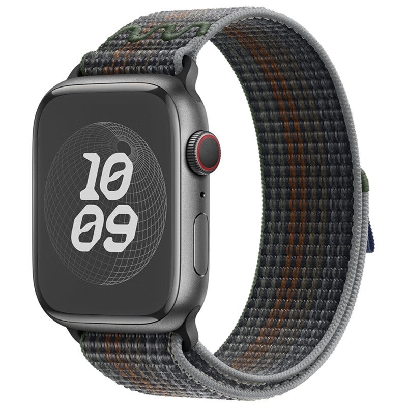 For Apple Watch Series 10 46Mm / 9 45Mm Loop Nylon Watch Band(Midnight) - Image 1