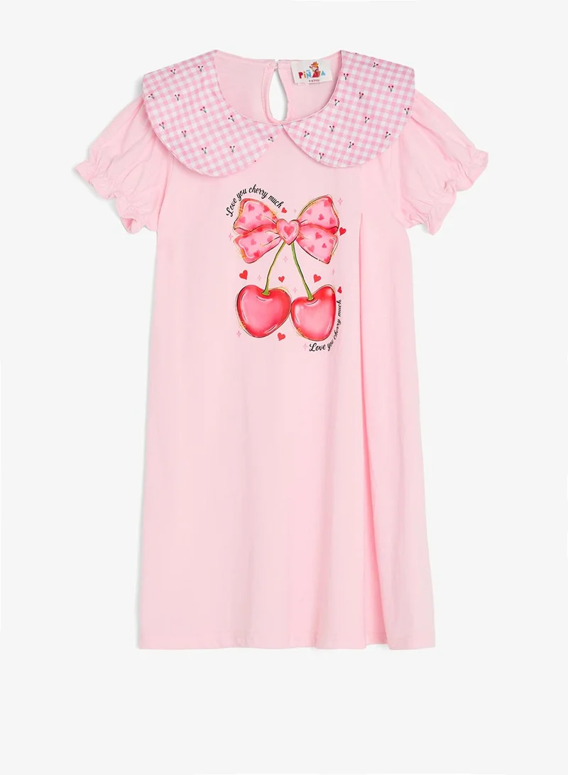 بنياتا فستان بياقة