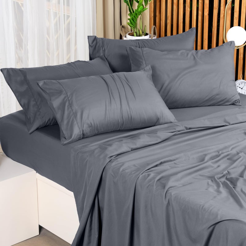 Utopia Bedding King Bed Sheets Set - 4 Piece Bedding - Brushed Microfiber - Shrinkage and Fade Resistant - Easy Care (King, Grey) - Image 3