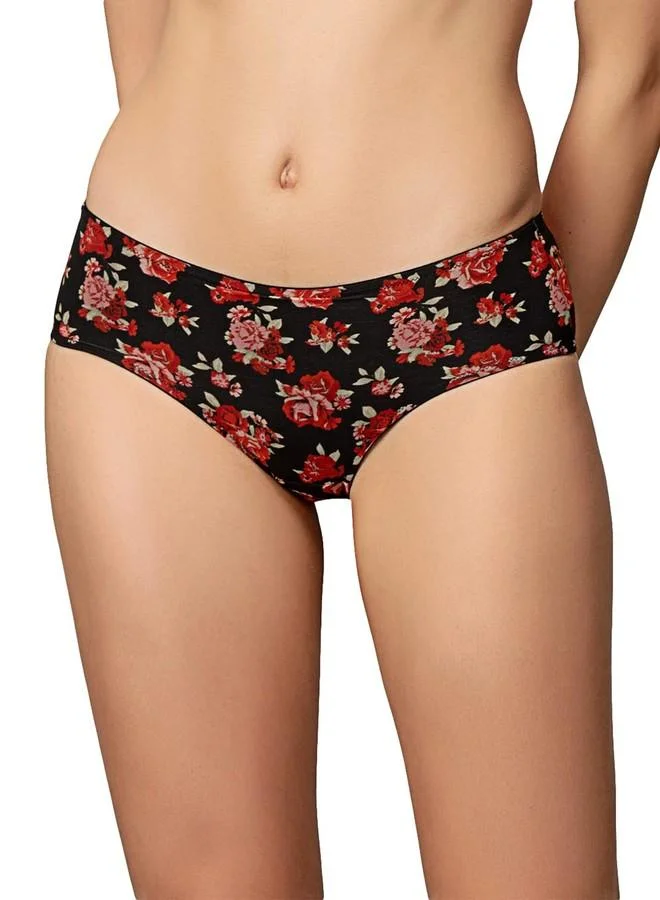 ترايامف Triumph International Women's Polyester Classic Floral Hipster Panties (Pack of 1) (756I553 B5_Blue_S)