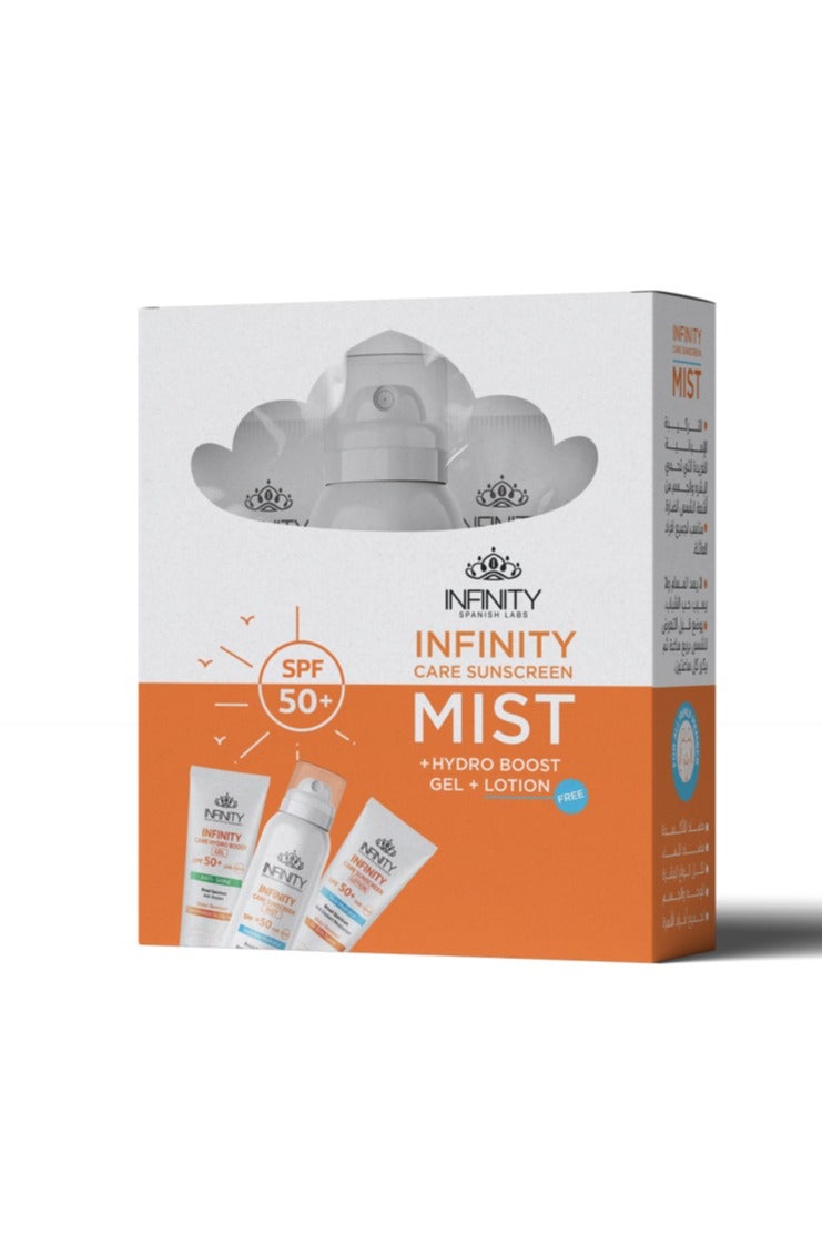 Infinity Sunscreen Mist 120 Ml + Infinity Hydro Boost gel SPF 50+ ANTI-SHINE + Infinity Lotion SPF 50+ 60 Ml 00 - Image 1
