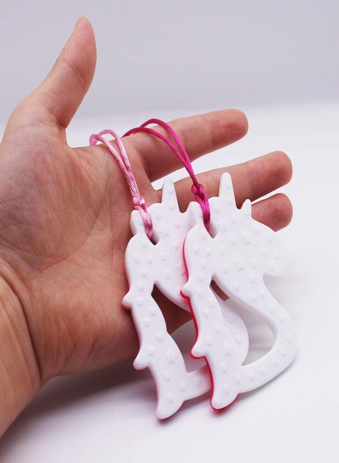 QUALEAP AMBER Xtra Tough Chew Necklace for Kids Girls - Chewing Necklace Teething Necklace Teether Necklace Chew Toys Teething Toys - Designed for Chewing, Autism Sensory Teether Toy - Image 4