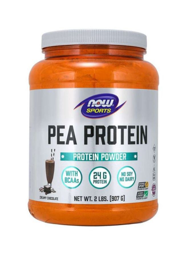 Now Foods Pea Protein Creamy Chocolate Powder- 27Serv - Image 1