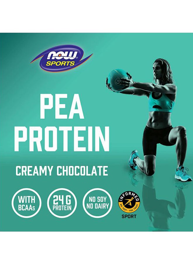 Now Foods Pea Protein Creamy Chocolate Powder- 27Serv - Image 3