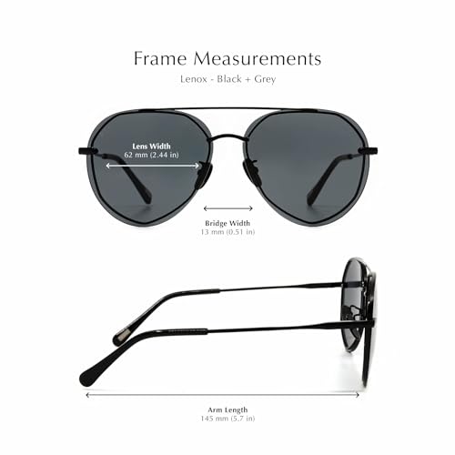 DIFF Lenox Gold + Brown Gradient, Designer Oversized Aviator Sunglasses for Women UV400 Protection - Image 5