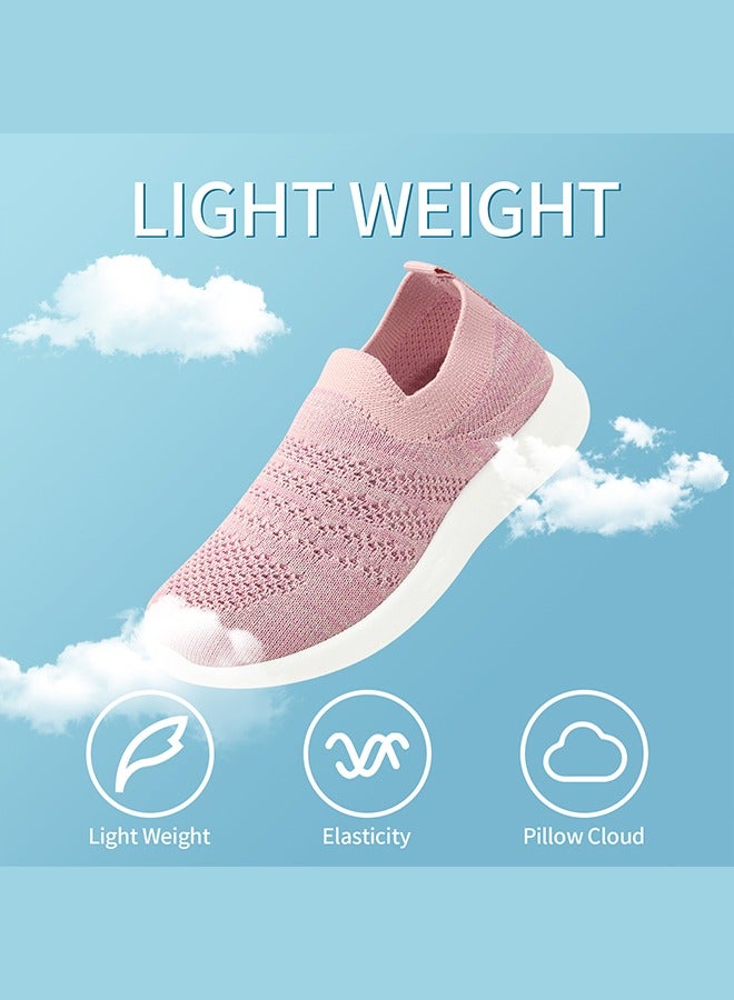 دي. دي.ستار  أحذية رياضية للأطفال قابلة للتنفس وسهلة الارتداء، أحذية رياضية خفيفة الوزن للجري للأولاد والبنات، (اختر مقاسًا أكبر - Image 4